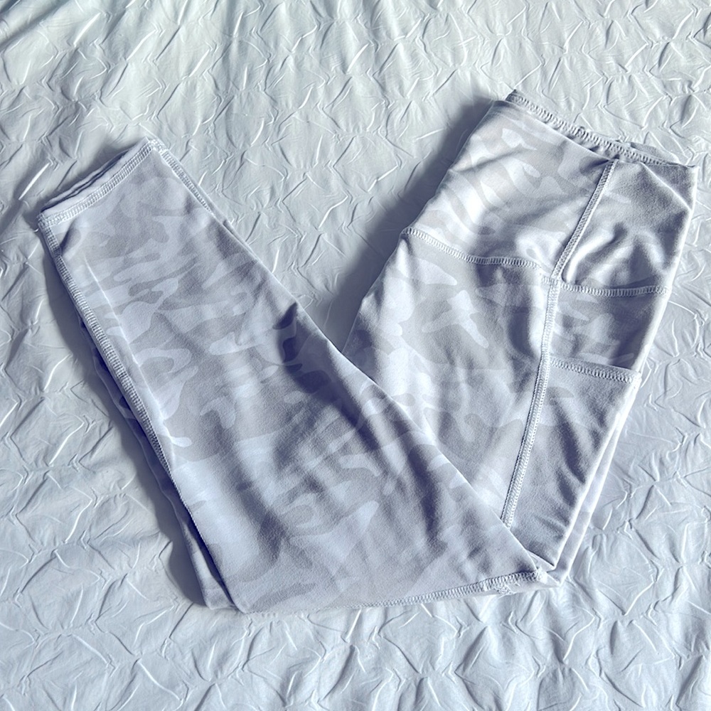 White Camo Athletic Leggings